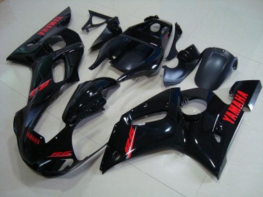 Kits Completo Carenados Moto R6 98-02 - Brillante Negro Rojo Calcomanías