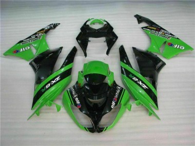 Kits Completo Carenados Moto ZX6R 09-12 - Negro Verde