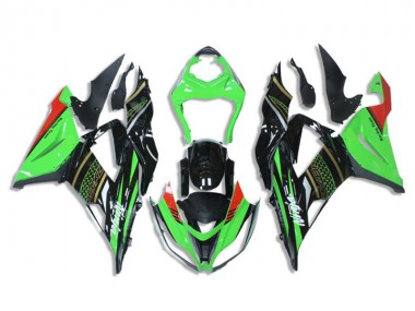 Kits Completo Carenados Moto ZX6R 13-18 - Verde Negro