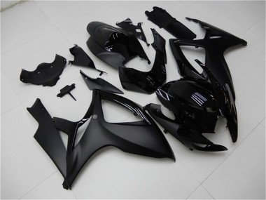 Carenados Moto Suzuki GSXR 600/750 2006-2007 - Negro Mate Negro Brillante