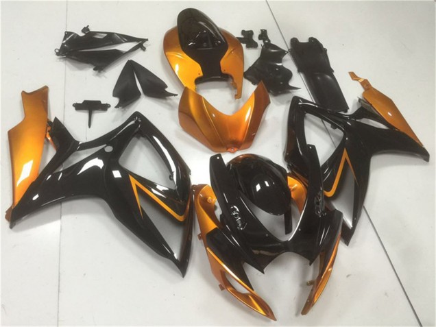 Carenados Moto Suzuki GSXR 600/750 2006-2007 - Naranja Negro Brillante