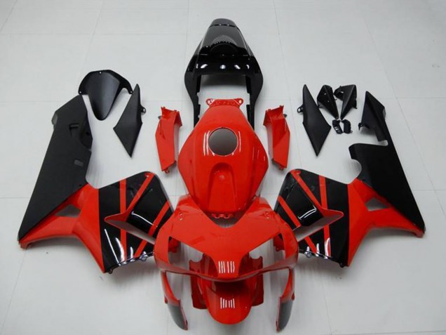 Carenados Moto Honda CBR600RR 2003-2004 - Rojo Negro Brillante OEM Estilo