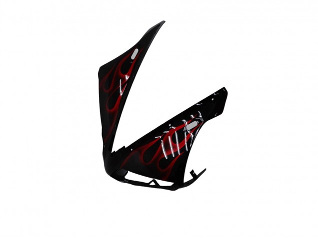 Carenados Moto Yamaha YZF R1 2004-2006 - Negro Brillante Rojo Llama