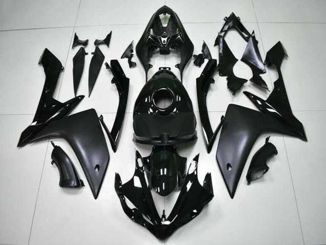 Carenados Moto Yamaha YZF R1 2007-2008 - Negro Brillante Negro Mate