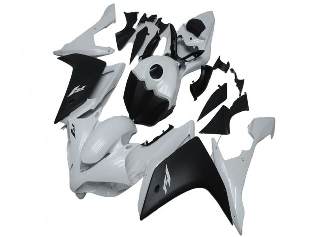 Carenado Moto Yamaha YZF R1 2007-2008 - Blanco Negro Mate