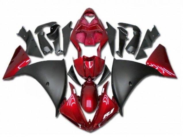 Carenados Moto Yamaha YZF R1 2009-2011 - Rojo Negro Mate