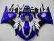 Carenados Moto Yamaha YZF R6 2003-2004 - Azul Blanco Negro Brillante