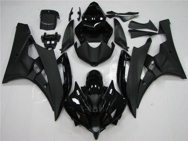 Carenado Moto Yamaha YZF R6 2006-2007 - Negro Brillante Negro Mate