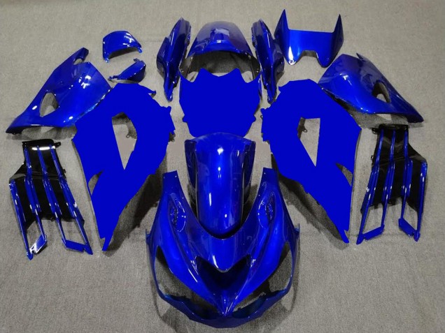 Carenados Moto Kawasaki ZX14R ZZR1400 2012-2024 - Azul Negro