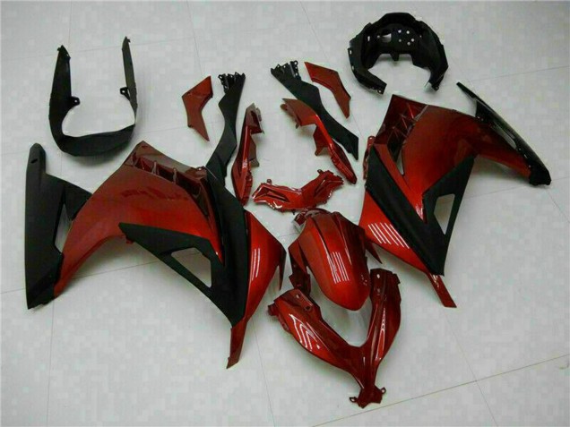 Carenados Moto Kawasaki Ninja 300 EX300R 2013-2024 - Rojo Negro