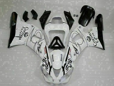 Carenados Moto Yamaha YZF R1 2000-2001 - Blanco Negro Corona Extra