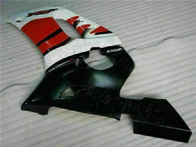 Carenado Moto Yamaha YZF R6 1998-2002 - Blanco Rojo Negro Brillante