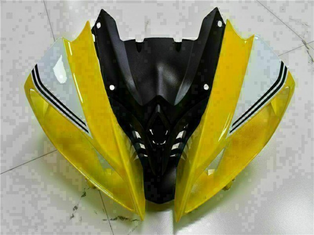 Carenados Moto Yamaha YZF R6 2008-2016 - Amarillo Blanco Negro Brillante