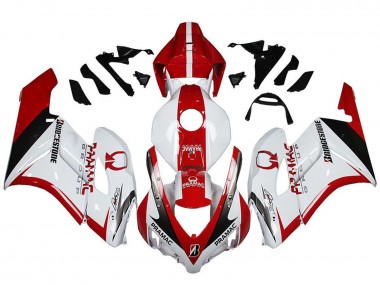 Carenados Moto Honda CBR1000RR 2004-2005 - Blanco Rojo Negro Brillante Pramac Bridgestone