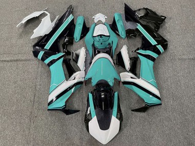 Carenados Moto Honda CBR1000RR 2017-2023 - Blanco Cian Azul Negro Brillante