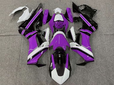 Carenado Moto Honda CBR1000RR 2017-2023 - Blanco Púrpura Negro Brillante