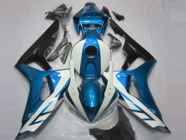 Carenados Moto Honda CBR1000RR 2006-2007 - Azul Blanco Negro Mate