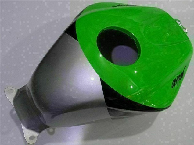 Carenado Moto Honda CBR600RR 2003-2004 - Plata Verde Negro Brillante