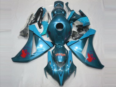 Carenados Moto Honda CBR1000RR 2008-2011 - Azul Verdoso Rojo