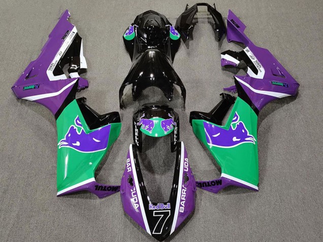 Carenados Moto Honda CBR1000RR 2017-2023 - Púrpura Verde Negro Brillante Rojo Bull