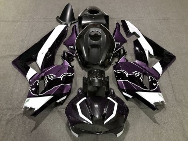 Carenados Moto Honda CBR600RR 2013-2023 - Negro FibraCarbono Blanco Púrpura Toro