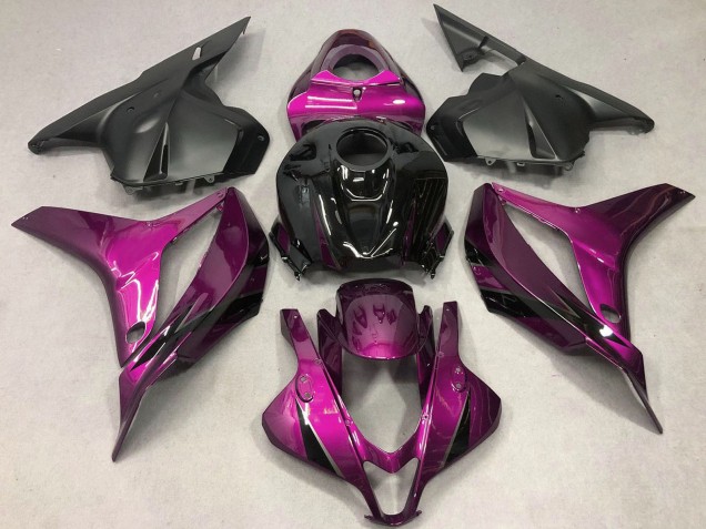 Carenados Moto Honda CBR600RR 2009-2012 - Rosa Negro Brillante OEM Estilo