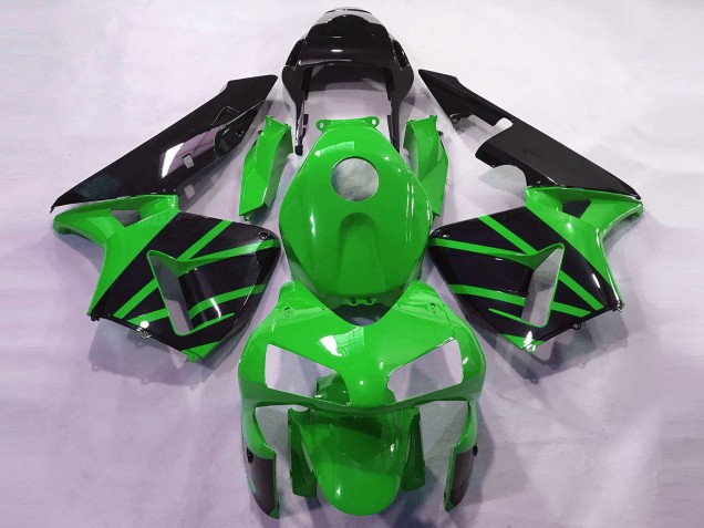 Carenados Moto Honda CBR600RR 2003-2004 - Verde Negro Brillante OEM Estilo