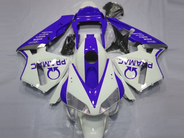 Carenados Moto Honda CBR600RR 2003-2004 - Blanco Azul Pramac