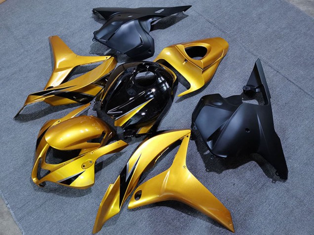 Carenados Moto Honda CBR600RR 2009-2012 - Oro Negro Brillante Negro Mate OEM Estilo