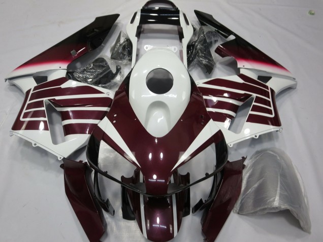 Carenados Moto Honda CBR600RR 2003-2004 - Blanco Púrpura Oscuro