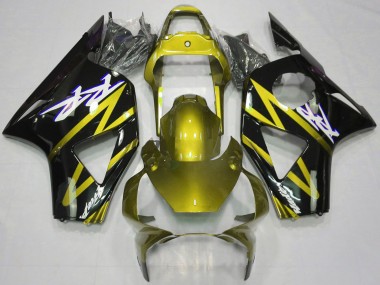 Carenados Moto Honda CBR954RR 2002-2003 - Amarillo Eléctrico Negro Brillante