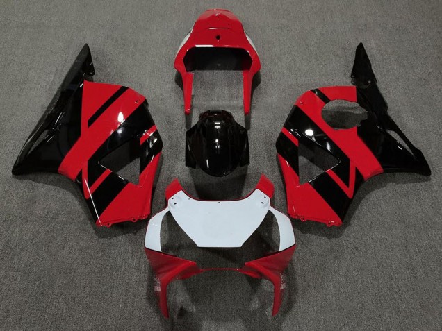 Carenados Moto Honda CBR954RR 2002-2003 - Rojo Blanco Negro Brillante OEM Estilo