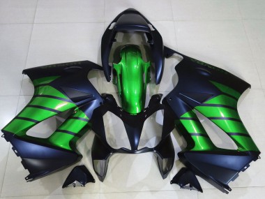 Carenados Moto Honda VFR 800 2002-2013 - Verde Negro Mate