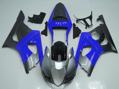 Carenados Moto Suzuki GSXR 1000 2003-2004 - Azul Plata Negro