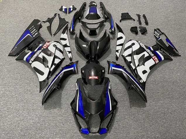 Carenados Moto Suzuki GSXR 1000 2017-2024 - FibraCarbono Estilo Azul