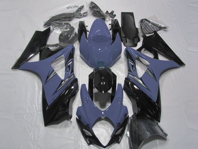 Carenados Moto Suzuki GSXR 1000 2007-2008 - Azul Oscuro Negro Brillante