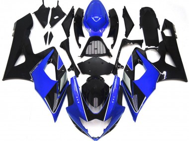 Carenados Moto Suzuki GSXR 1000 2005-2006 - Azul Negro Brillante