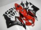 Carenados Moto Honda CBR600RR 2007-2008 - Rojo Negro Mate Calcomanías