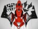 Carenados Moto Honda CBR600RR 2007-2008 - Rojo Negro Mate Calcomanías