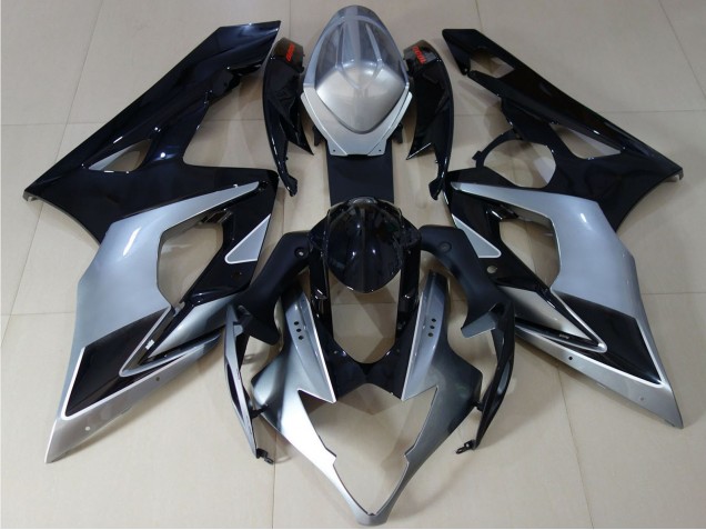 Carenados Moto Suzuki GSXR 1000 2005-2006 - Negro Brillante Plata