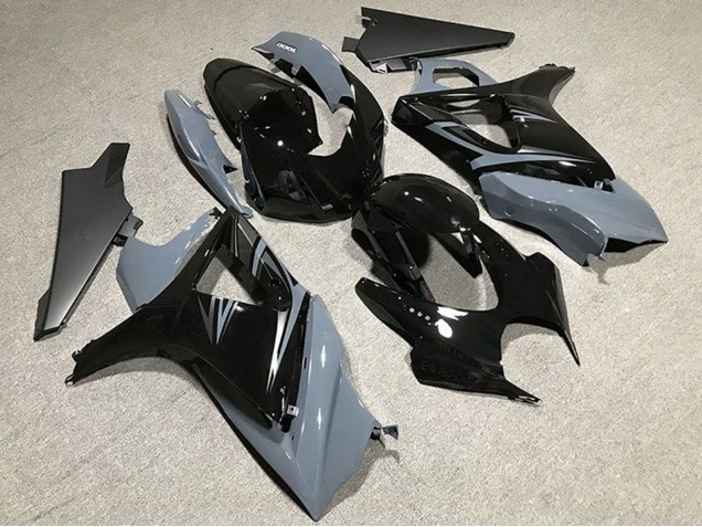 Carenados Moto Suzuki GSXR 1000 2007-2008 - Nardo Gris Negro Brillante OEM Estilo