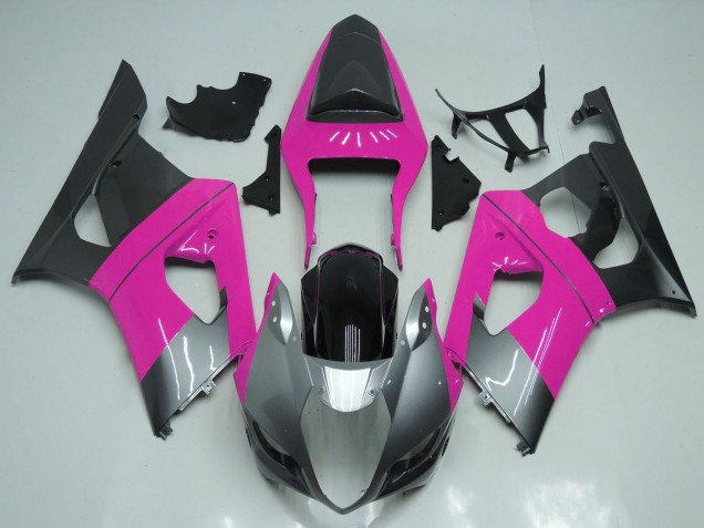 Carenados Moto Suzuki GSXR 1000 2003-2004 - Rosa Plata Negro
