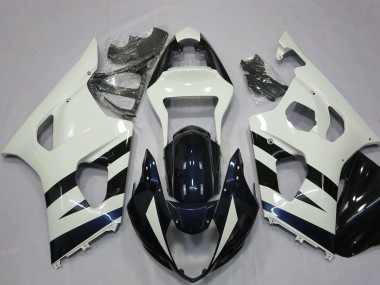 Carenados Moto Suzuki GSXR 1000 2003-2004 - Blanco Negro Brillante