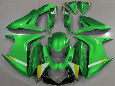 Carenados Moto Suzuki GSXR 600 / GSXR 750 2011-2024 - Verde Blanco Amarillo
