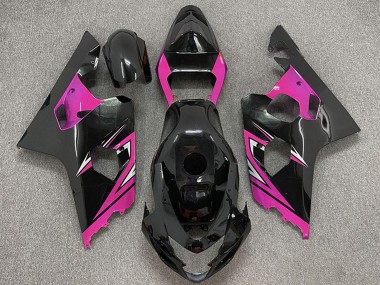 Carenados Moto Suzuki GSXR 600 / GSXR 750 2004-2005 - Negro Brillante Rosa