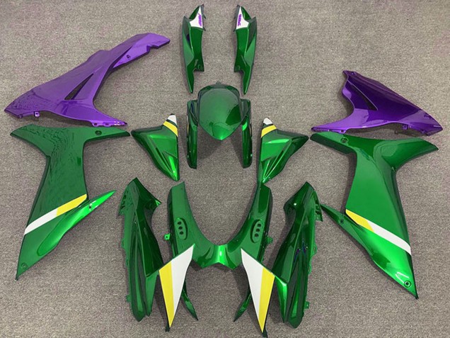 Carenados Moto Suzuki GSXR 600 / GSXR 750 2011-2024 - Verde Púrpura Blanco Amarillo