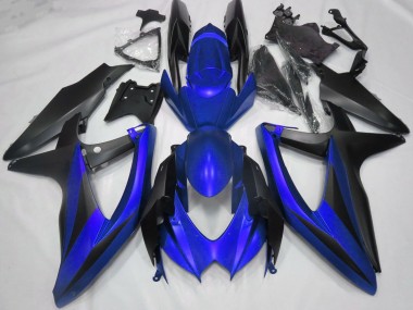 Carenados Moto Suzuki GSXR 600 / GSXR 750 2008-2010 - Azul Negro Mate