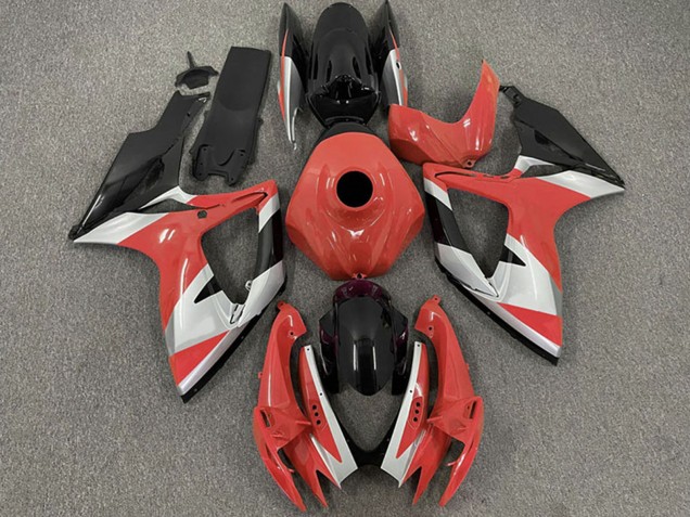 Carenados Moto Suzuki GSXR 600 / GSXR 750 2006-2007 - Rojo Plata Negro