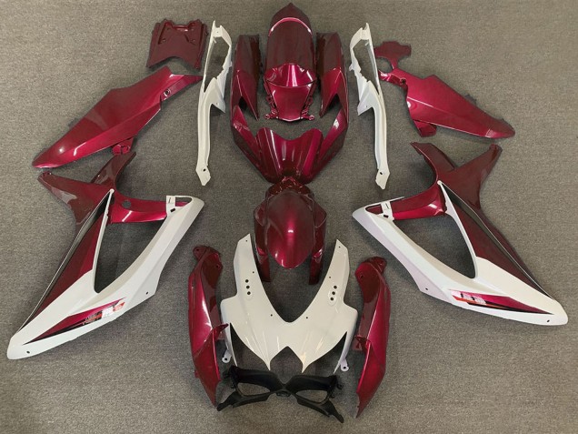 Carenados Moto Suzuki GSXR 600 / GSXR 750 2008-2010 - Blanco Rojo OEM Estilo