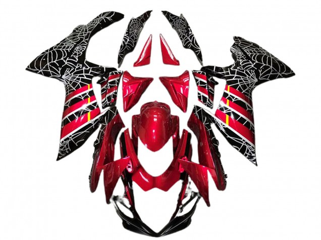 Carenados Moto Suzuki GSXR 600 / GSXR 750 2011-2024 - Rojo Negro Spider